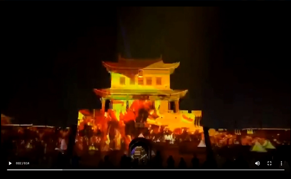 景区古建投影表演秀